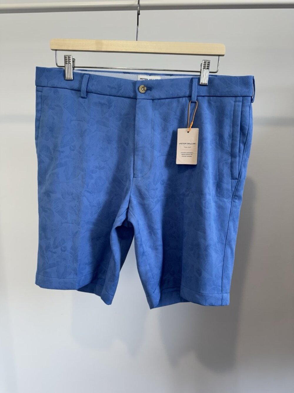 Peter Millar Golf Shorts Men's 34 Blue Bonnet Floral NWT $115